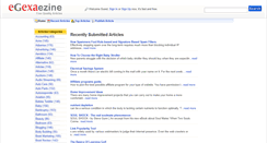 Desktop Screenshot of ezine.egexa.us